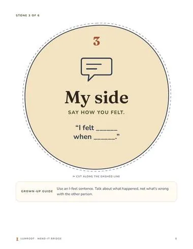 Mend-It Bridge printable: floor stone page