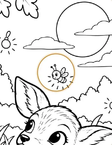 Side by Side: Wild Places printable: find lumi page