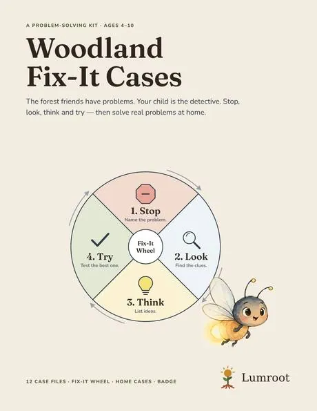 Woodland Fix-It Cases printable kit cover